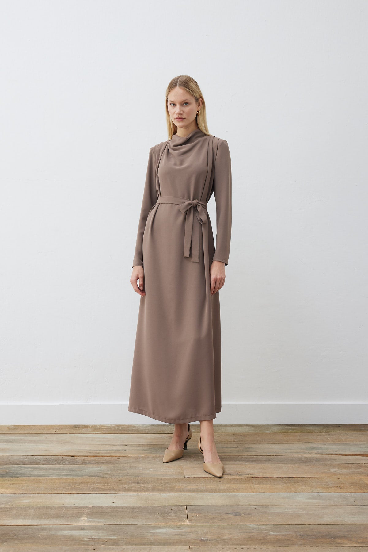 lisa elegantes kreppkleid
