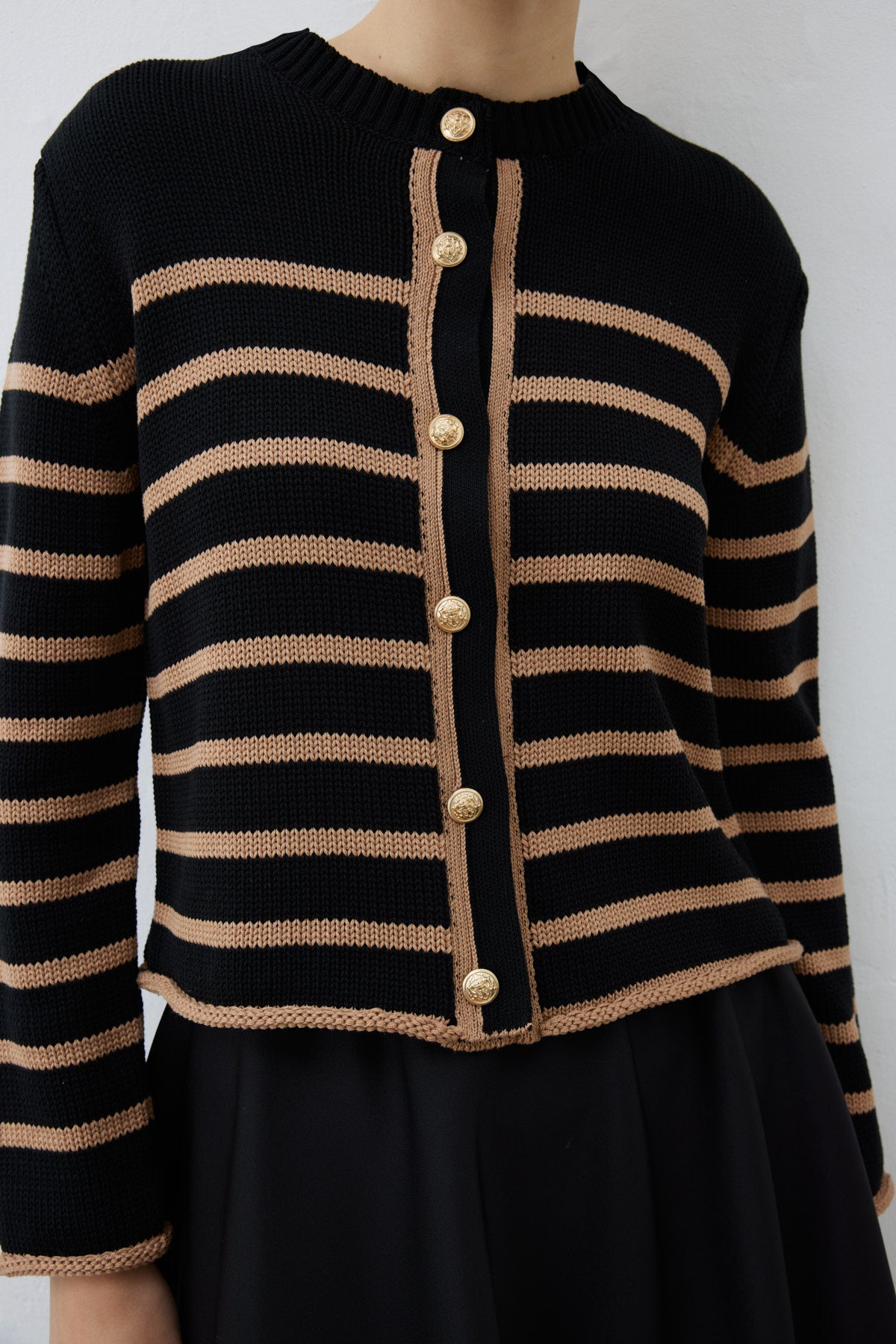 melanie strickjacke im marine-look