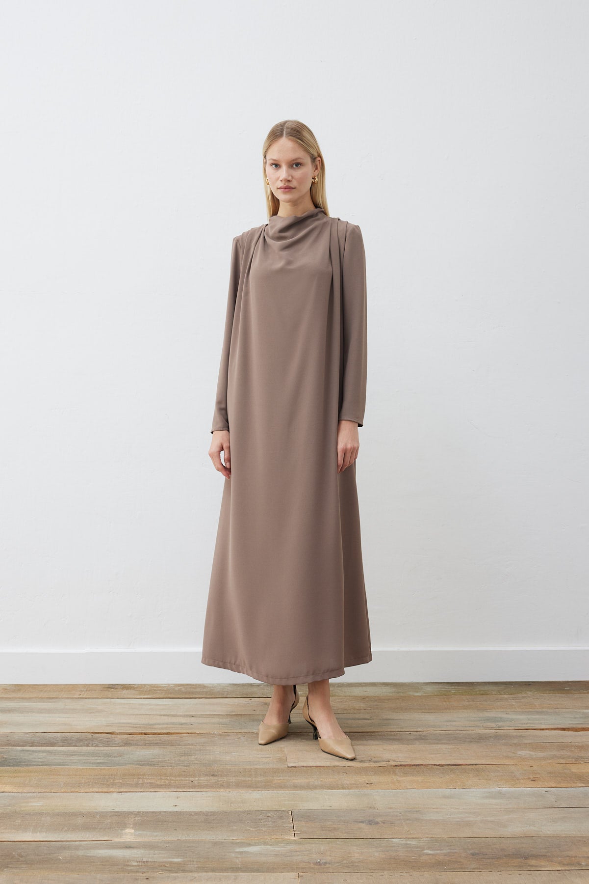 lisa elegantes kreppkleid
