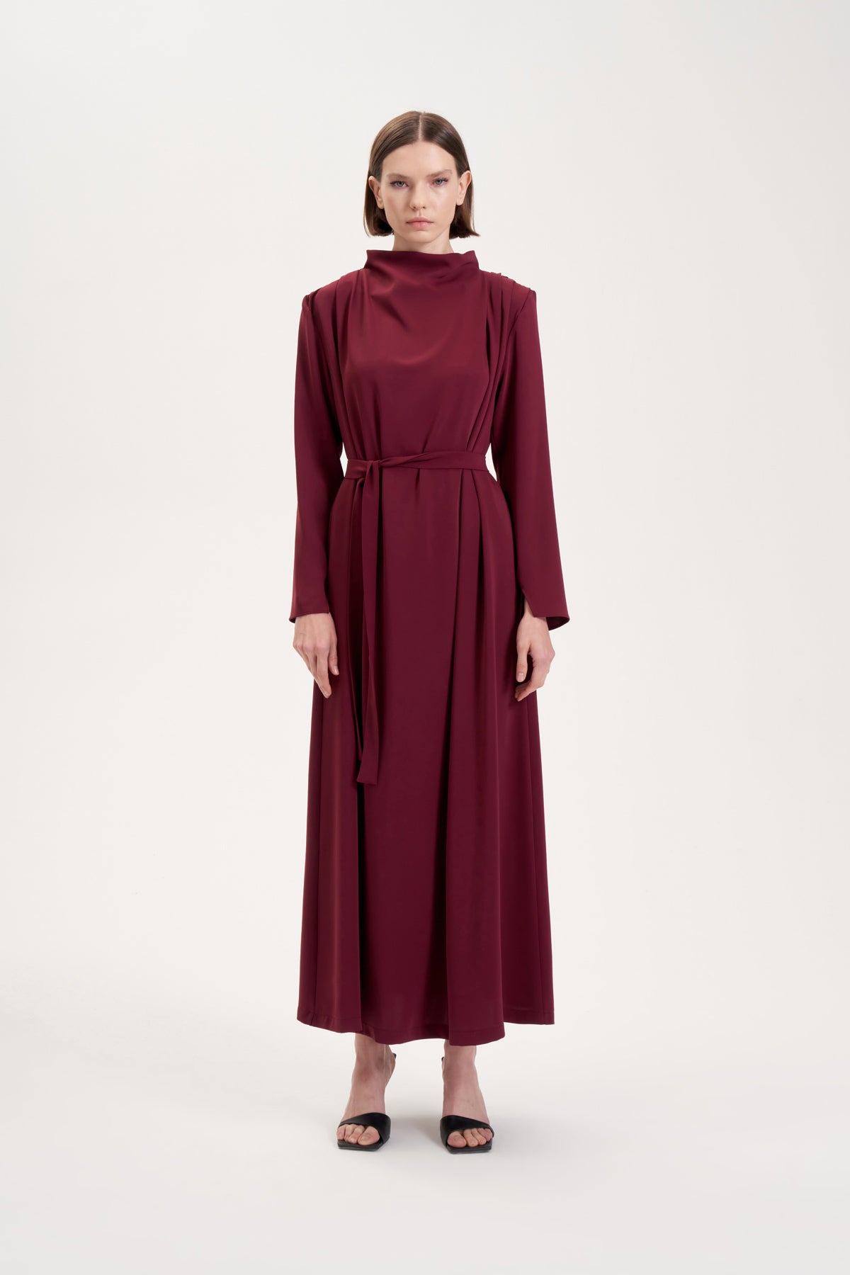 lisa elegantes kreppkleid