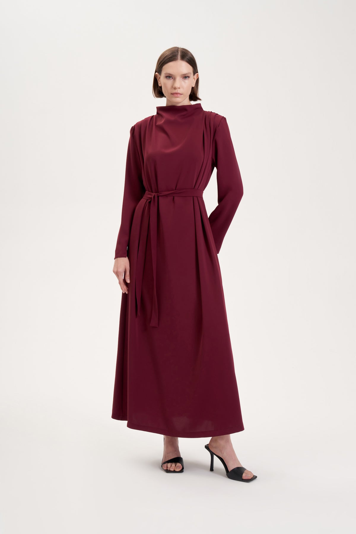 lisa elegantes kreppkleid
