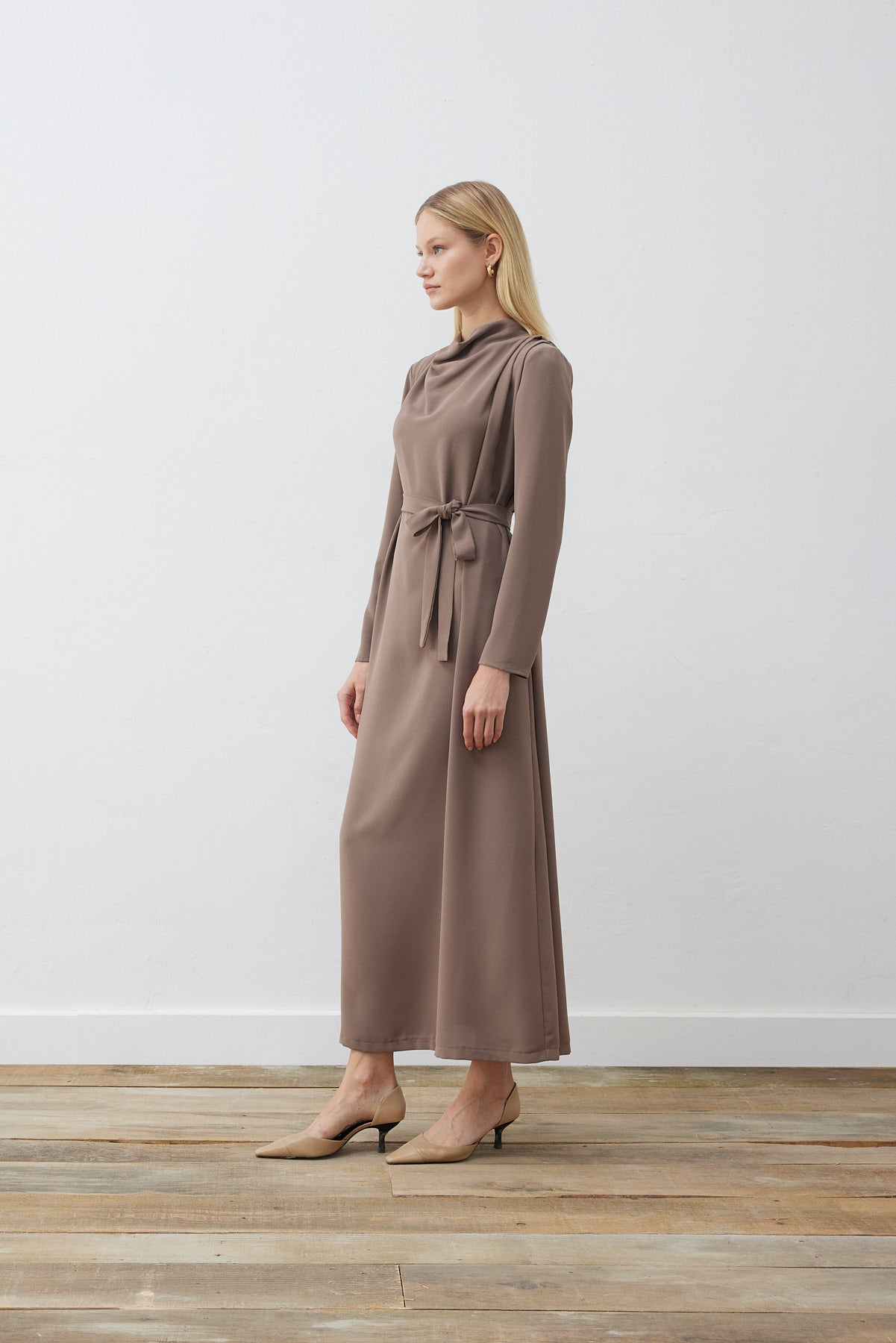 lisa elegantes kreppkleid