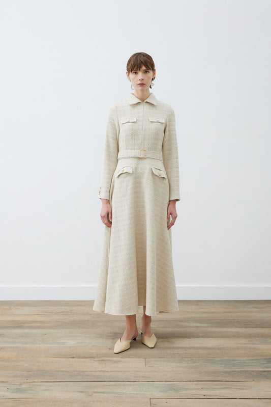 Karina Elegantes Damenkleid aus Tweed