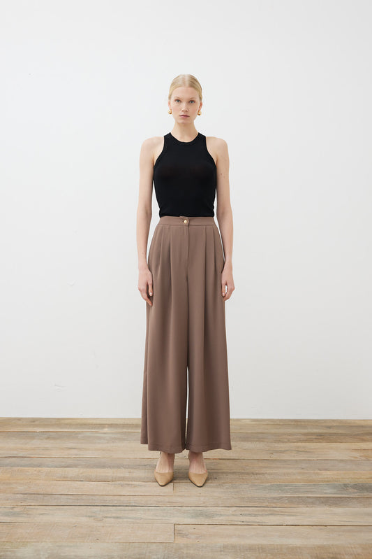 Eva Palazzo-Hose aus Kreppstoff