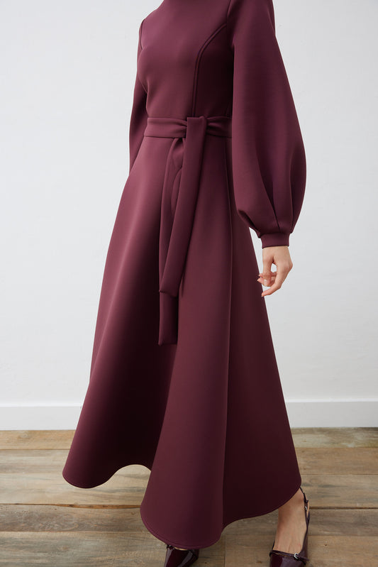 Carol Scuba Puffiges Kleid