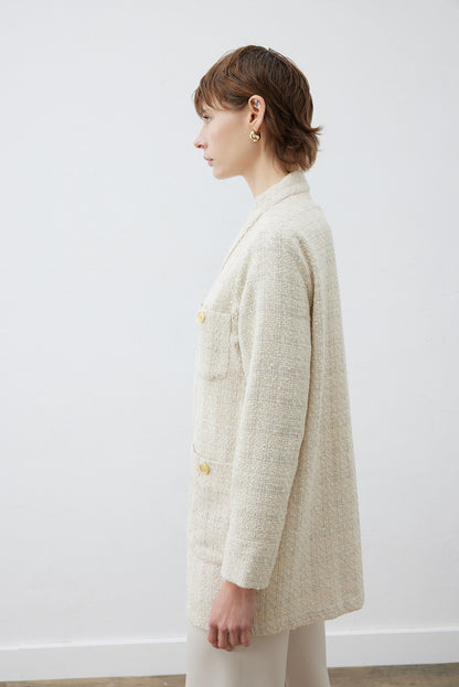 Derya Tweed College-Cardigan