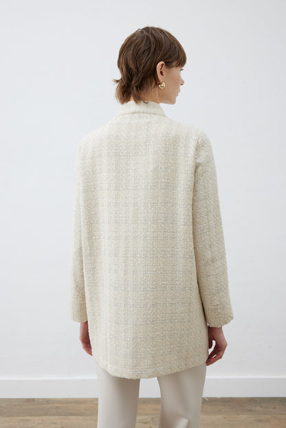 Derya Tweed College-Cardigan