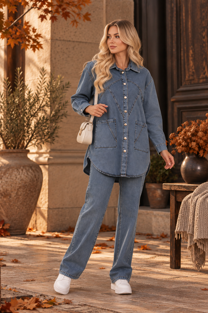 Selenay Jeans Zweiteiler